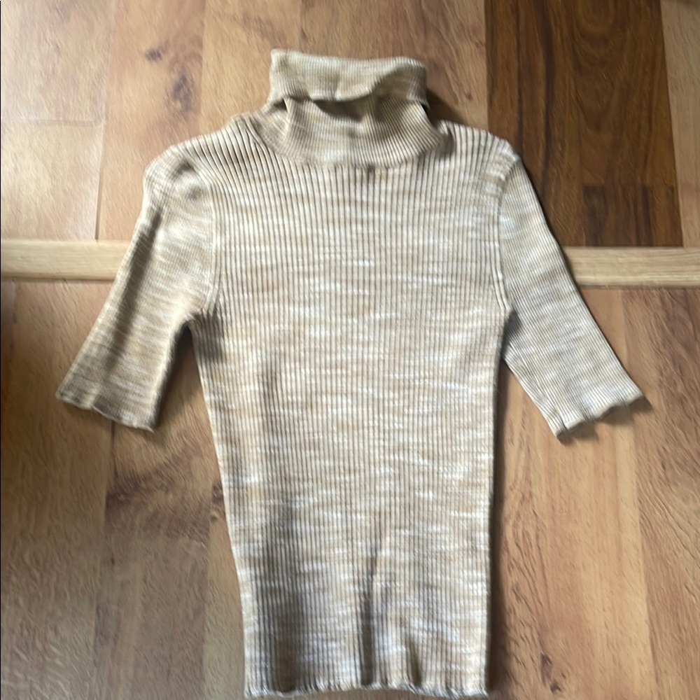Banana Republic Beige Turtleneck Sweater